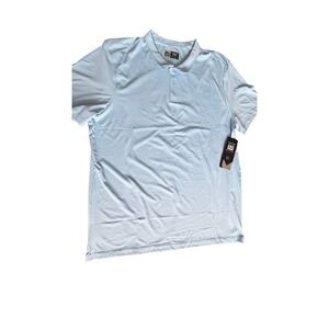 RBX Performance Polo Shirt Light Blue Short Sleeve Mens CRM2166B XL Dry-Fit Golf